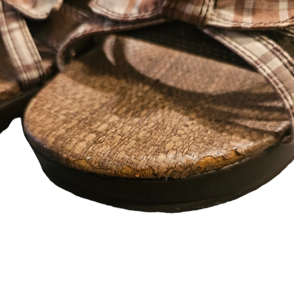 Mudd Vintage Women's Platform Brown Sandals Size 9.5 - Picture 5 of 9